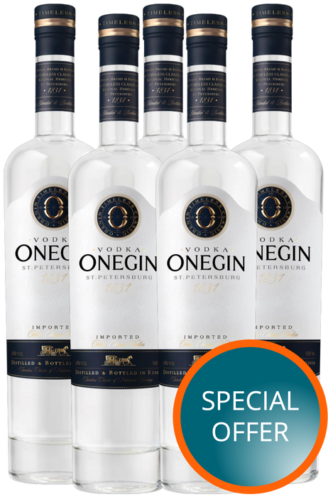 5 x 0,7L VODKA ONEGIN SET