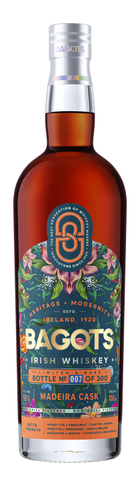 Bagots Irish Whiskey - Single Malt Madeira Cask Limited & Rare 0.7l