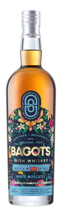 Bagots Irish Whiskey - Single Malt White Moscatel Cask Limited & Rare 0.7l