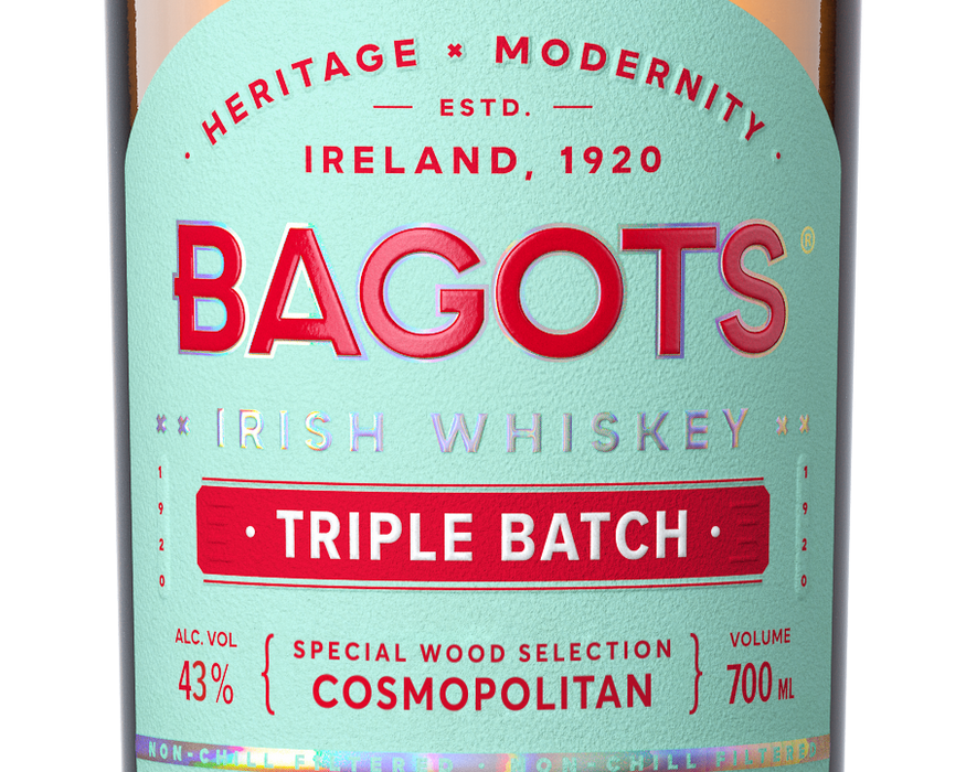 BAGOTS IRISH WHISKEY TRIPLE BATCH MIT GIFT TUBE 0.7L