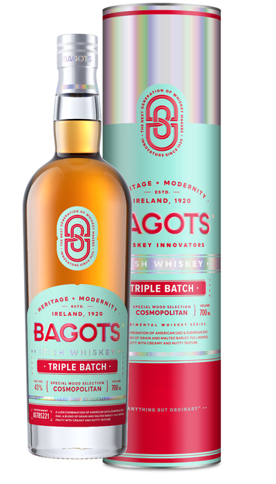 BAGOTS IRISH WHISKEY TRIPLE BATCH MIT GIFT TUBE 0.7L