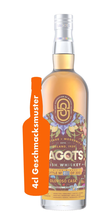 GESCHMACKSMUSTER BAGOTS IRISH WHISKEY - SINGLE MALT OLOROSO CASK 0,04L