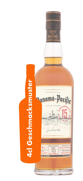 GESCHMACKSMUSTER PANAMA PACIFIC 15 YEARS OLD 0,04L