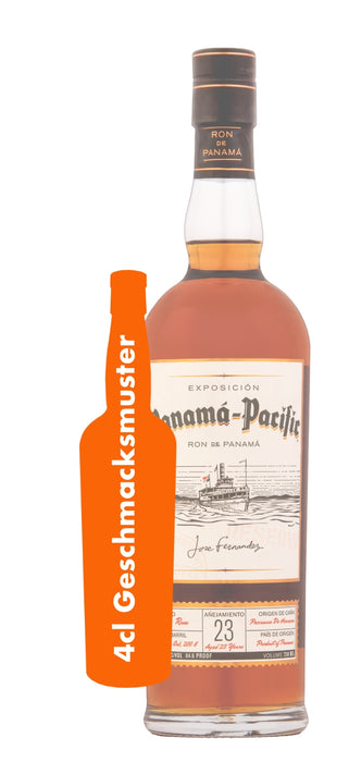 GESCHMACKSMUSTER PANAMA PACIFIC 23 YEARS OLD 0,04L
