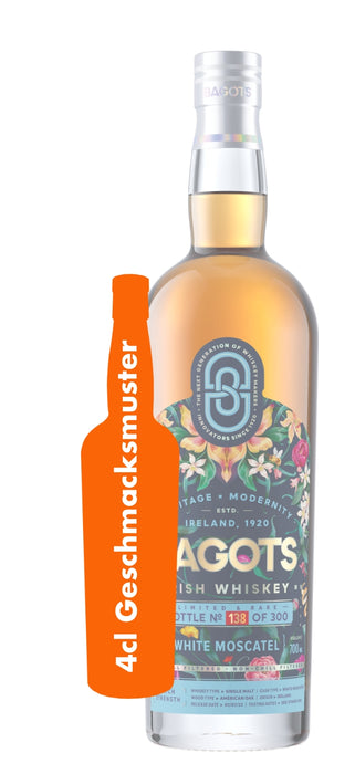 GESCHMACKSMUSTER BAGOTS IRISH WHISKEY - SINGLE MALT WHITE MOSCATEL CASK 0,04L